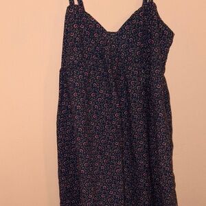 American Eagle Outfitters Black and Pink Floral Dress